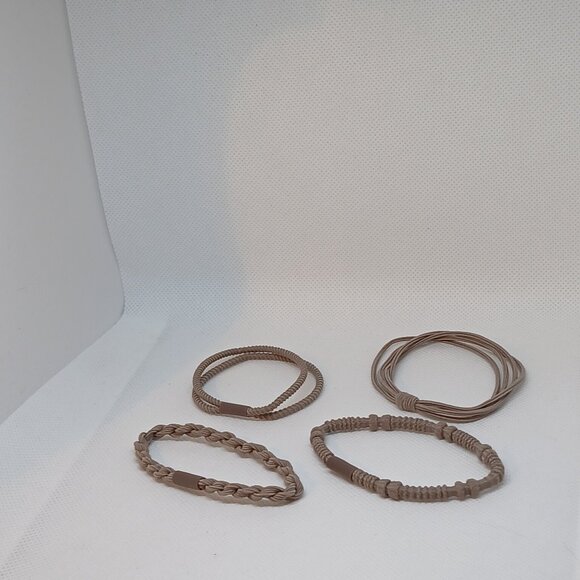 NWOT Set of 4 Brown Adjustable Braided String Bracelets Jewelry Accessories #13 - Picture 6 of 10